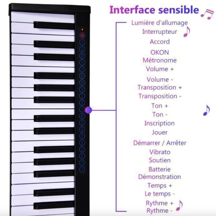 Clavier numérique 88 Touches Transportable